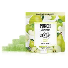 Punch Apple Pear Gummies THC edibles with crisp apple and pear flavor