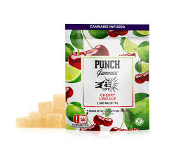 Punch Cherry Limeade Extreme Gummies 1000mg THC edible pack
