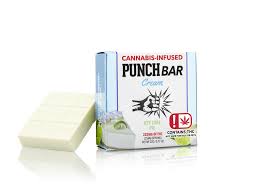 PunchBar Key Lime Pie White Chocolate 225mg THC edible chocolate bar