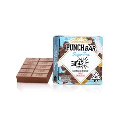 PunchBar Milk Chocolate Sugar Free 100mg THC edible chocolate bar