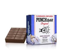 PunchBar Sea Salt Dark Chocolate THC edible chocolate bar