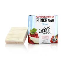 PunchBar Strawberry Cheesecake White Chocolate THC edible bar