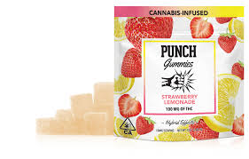 Punch Strawberry Lemonade Gummies 100mg THC edible pack