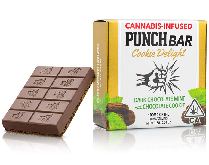 Assorted Punch Bar THC gummies in colorful packaging