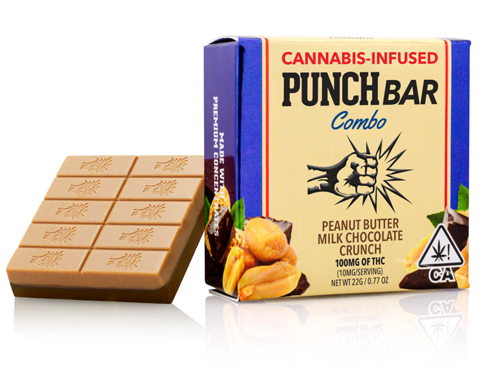 Punch Bar cannabis-infused chocolate bars in multiple flavors